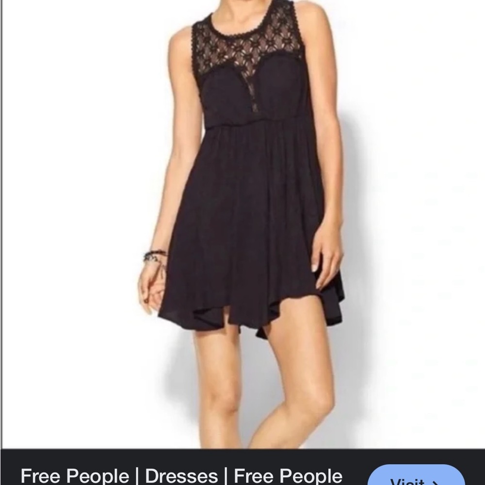 Free People Black Fiesta Dress size M